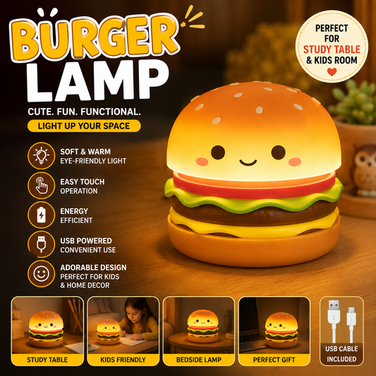 Burger Lamp, Burger Light, Study Table Lamp